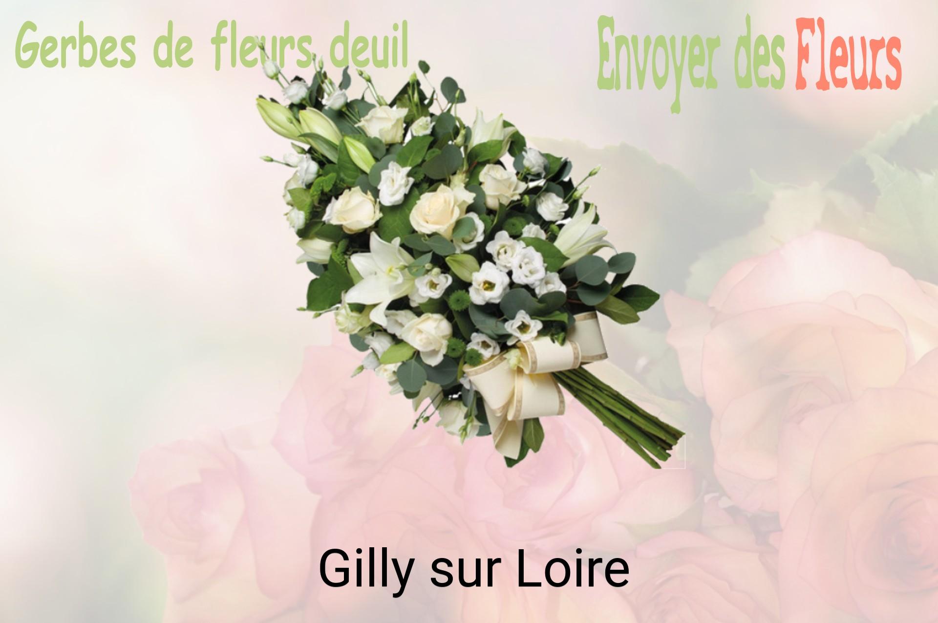 Gerbe de fleurs de deuil livrée à Gilly-sur-Loire
